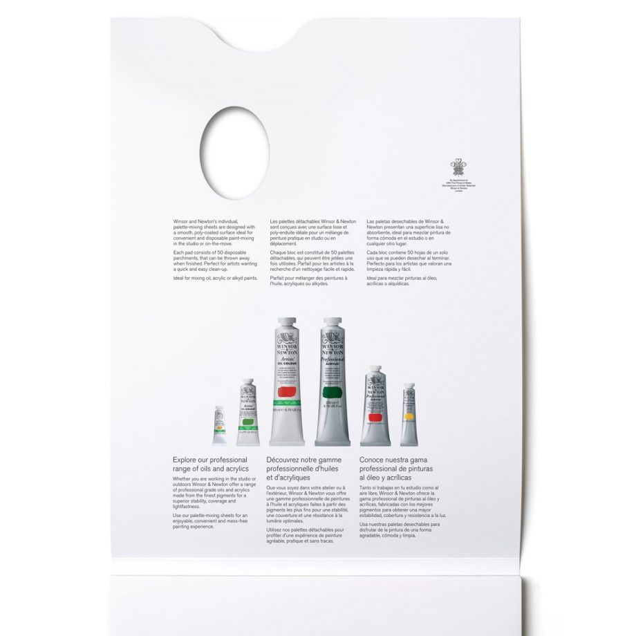 Winsor & Newton Carta Tavolozza Usa e Getta