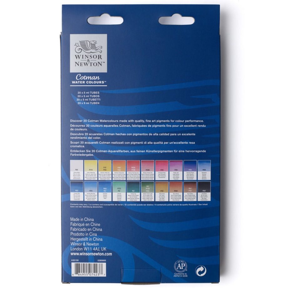 Winsor & Newton Cotman Acquarello 20x5ml