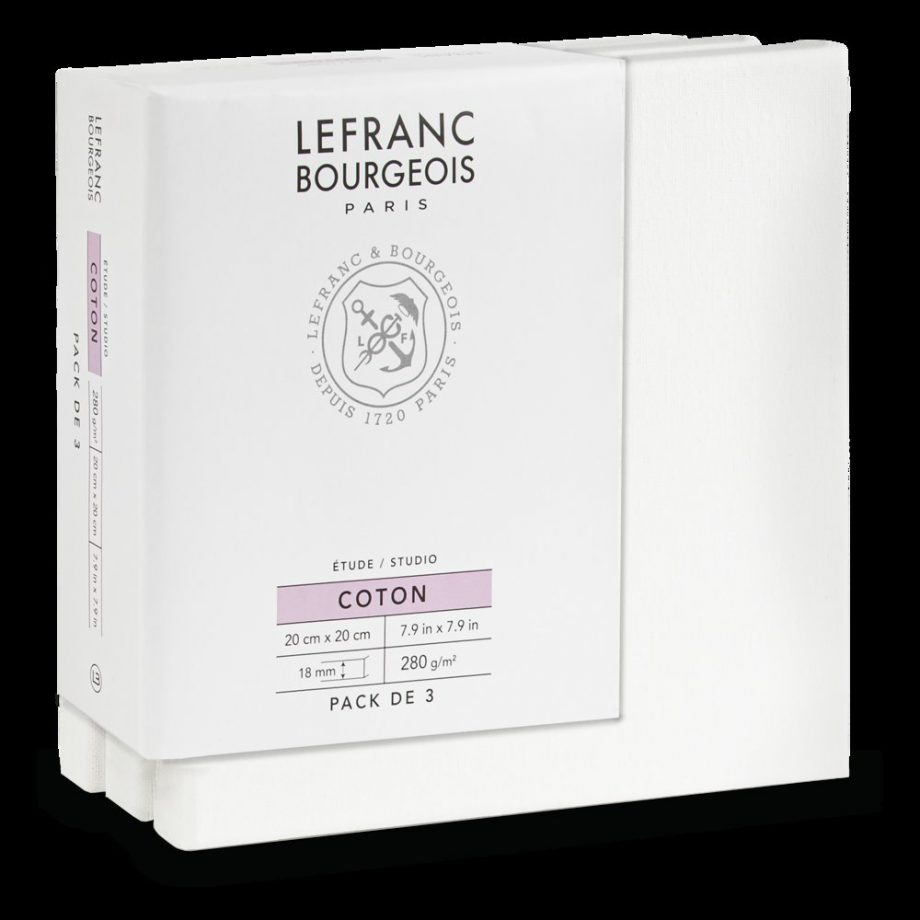 Lefranc Bourgeois Telai Studio - Set da 3 Telai Studio 20x20cm
