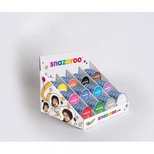 Espositore da banco Snazaroo con 60 fard