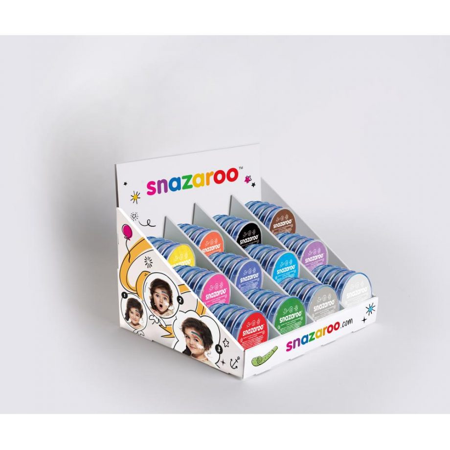 Espositore da banco Snazaroo con 60 fard