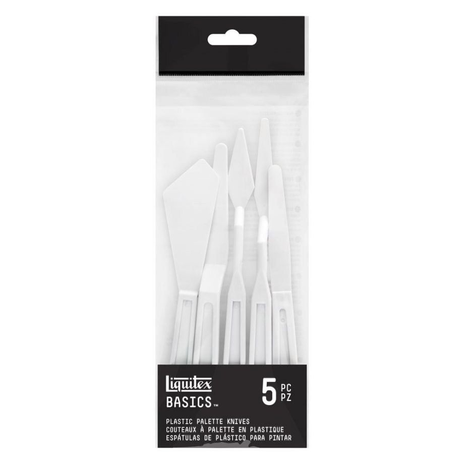 Liquitex Basics -Set 6 Spatole per dipengere in Plastica