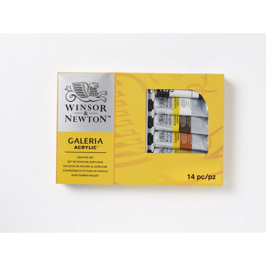 Winsor & Newton Acrilico Galeria Set Completo 14 Pezzi