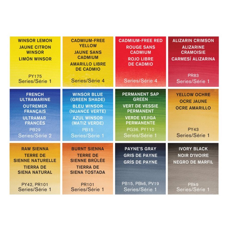 Winsor & Newton  Professional Water Colour Customizable Travel Tin - 12 Mezzi Godet (Ex Black Box)