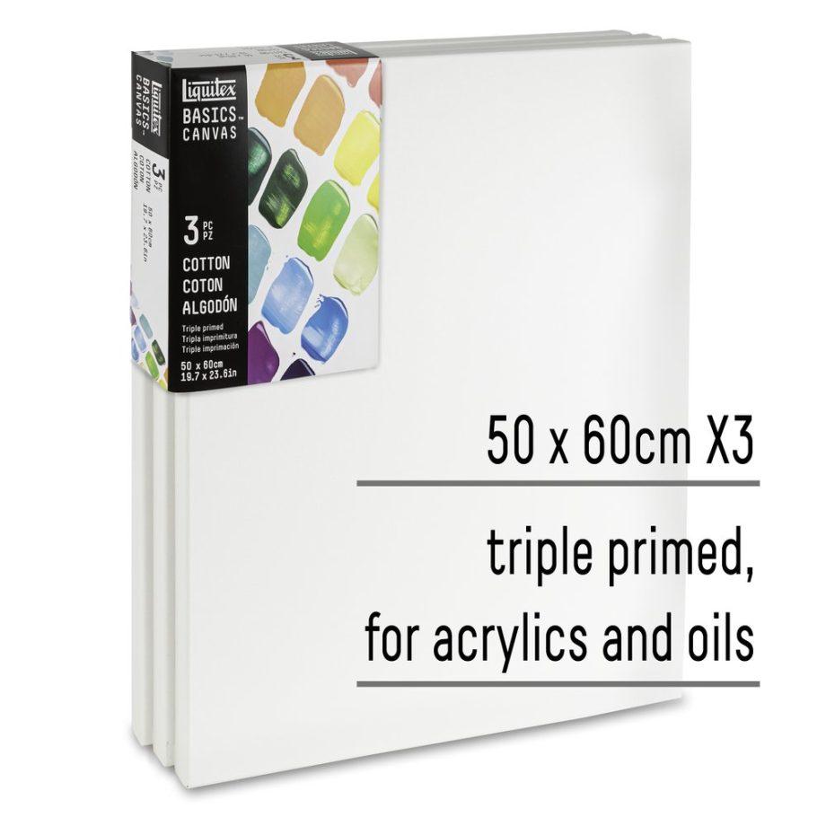 Liquitex Basics Set da 3 Telai Telatai 50x60cm