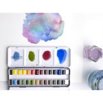 Winsor & Newton Professional Water Colour Complete Travel Tin - 24 Mezzi Godet