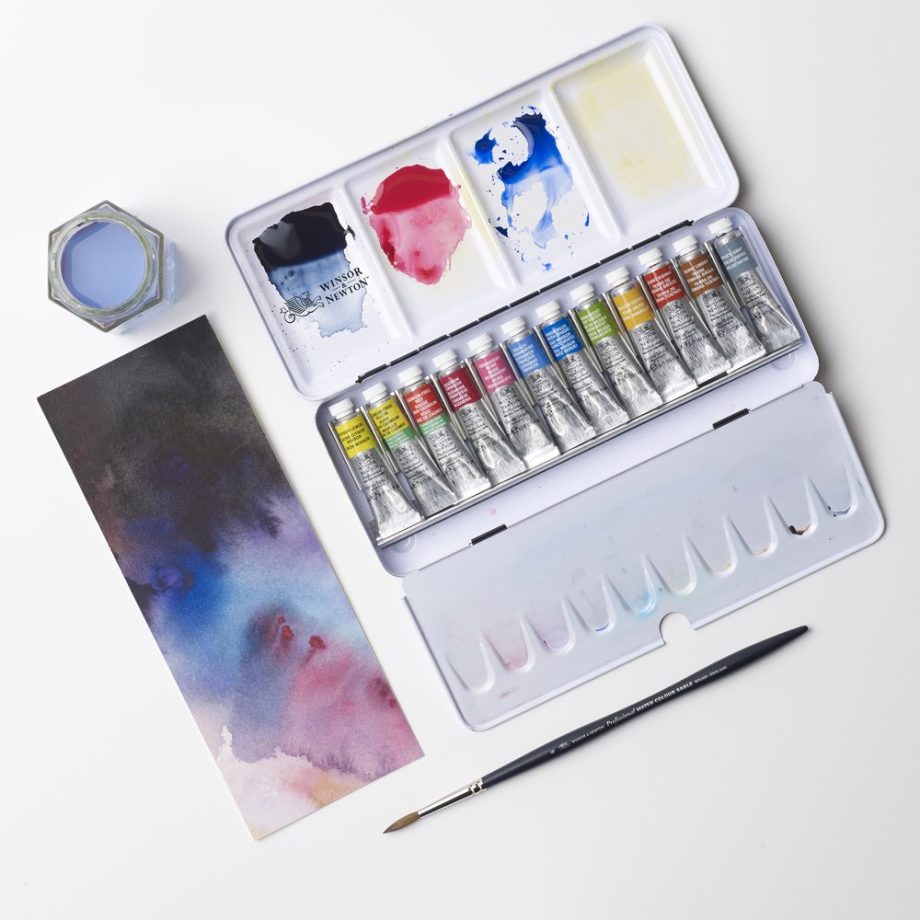 Winsor & Newton Professional Water Colour Travel Tin - 12 Tubi Da 5ml