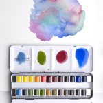 Winsor & Newton Professional Water Colour Complete Travel Tin - 24 Mezzi Godet