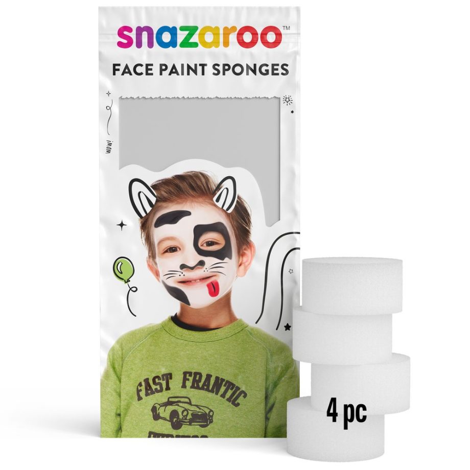 Snazaroo 4 Spugne per Trucco