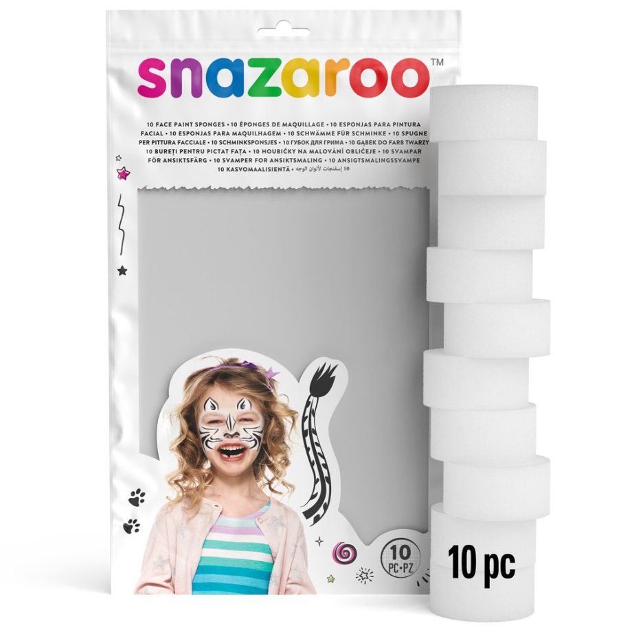 Snazaroo 10 Spugne per Trucco