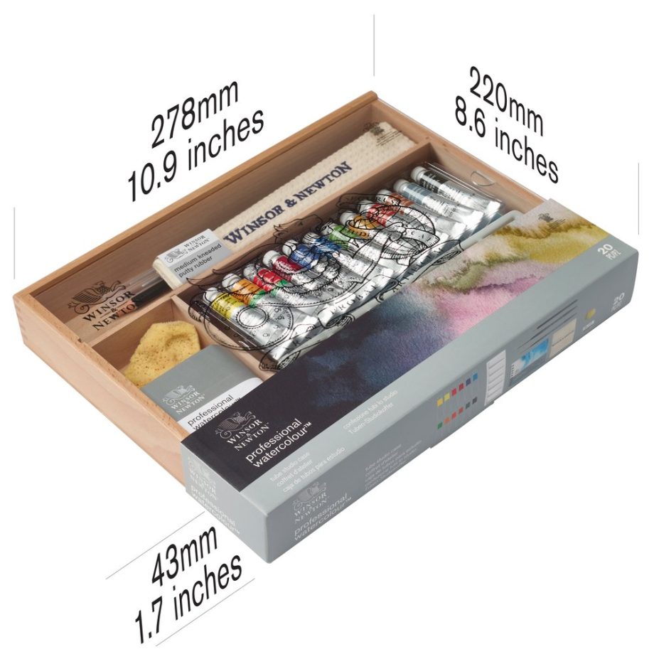 Winsor & Newton  Professional Watercolour Confezione Studio Case Tubi