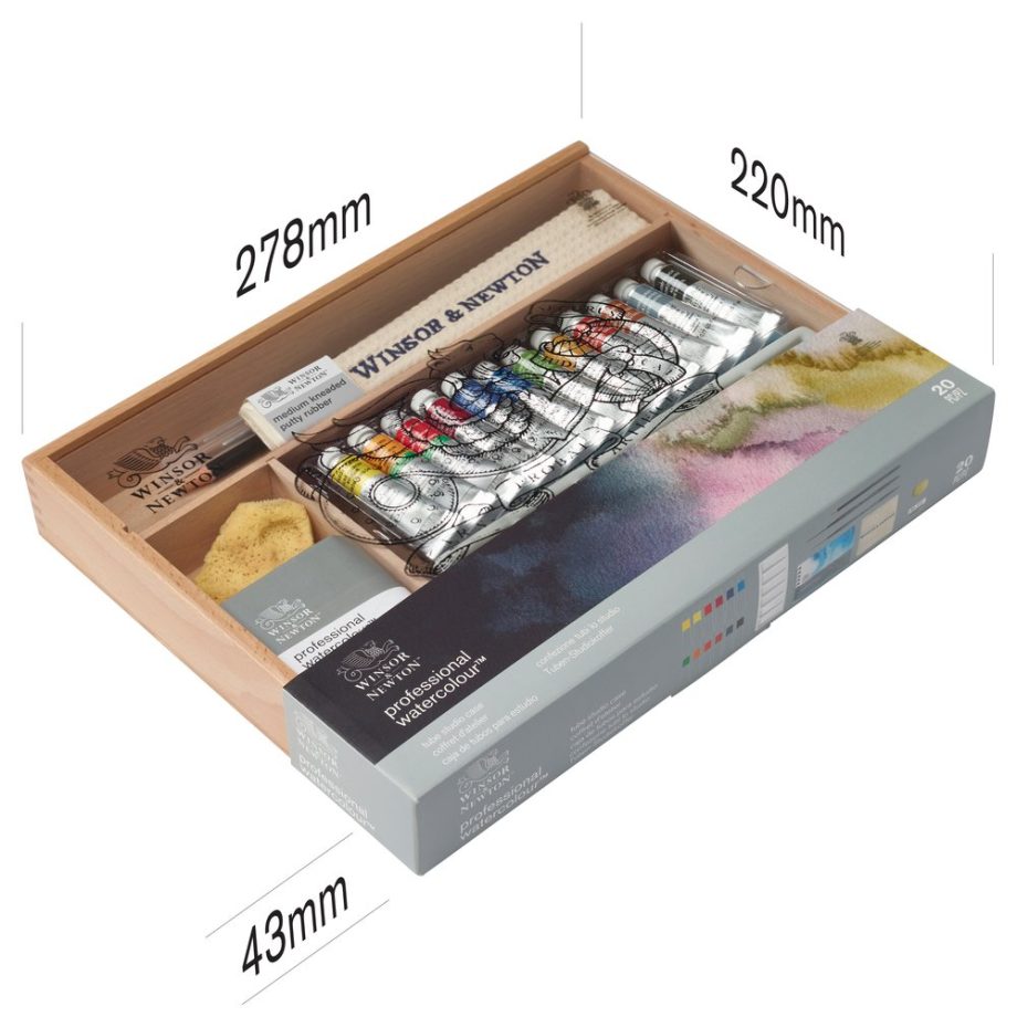 Winsor & Newton  Professional Watercolour Confezione Studio Case Tubi