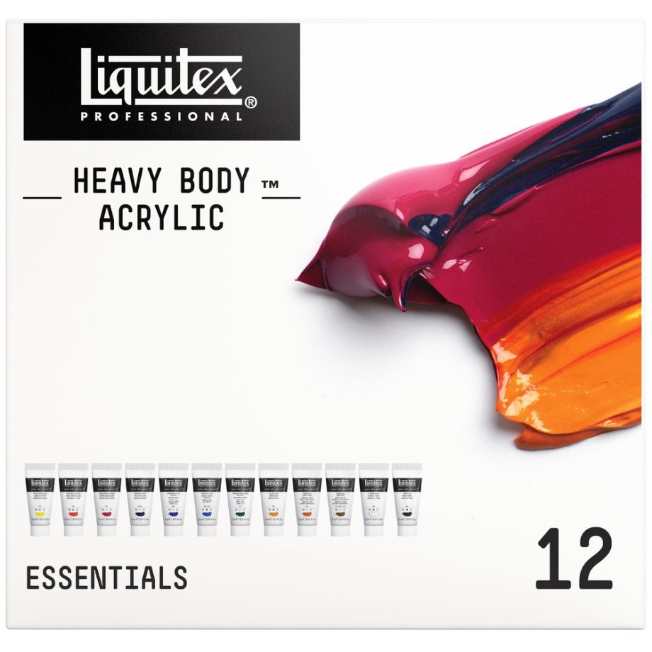 Liquitex Acrilico Heavy Body Set 12x22ml Colori Essenziali