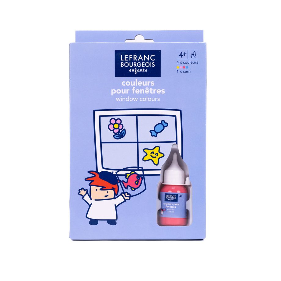 Lefranc Bourgeois Enfants - Window Deco Colori Classici 4x35ml