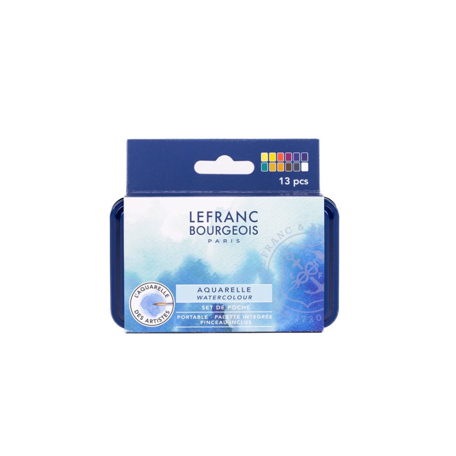 Lefranc Bourgeois Acquarello Fine - Scatola 12 Mezzi Godet