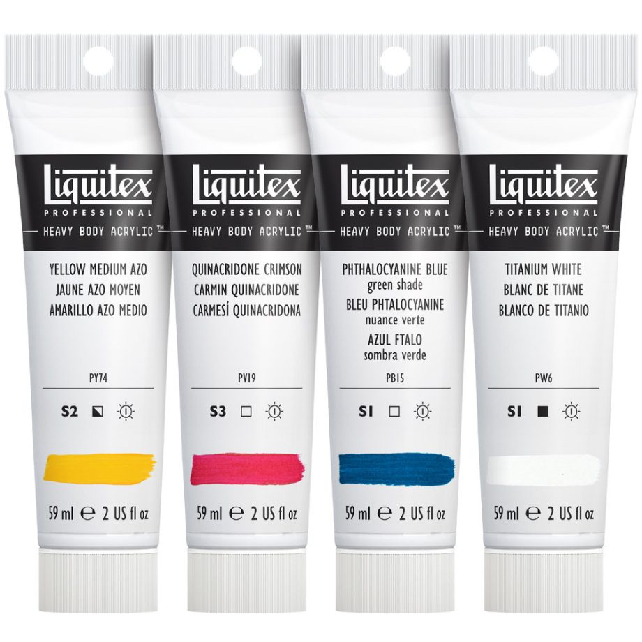 Liquitex Acrilico Heavy Body Set 4x59ml Colori Misti