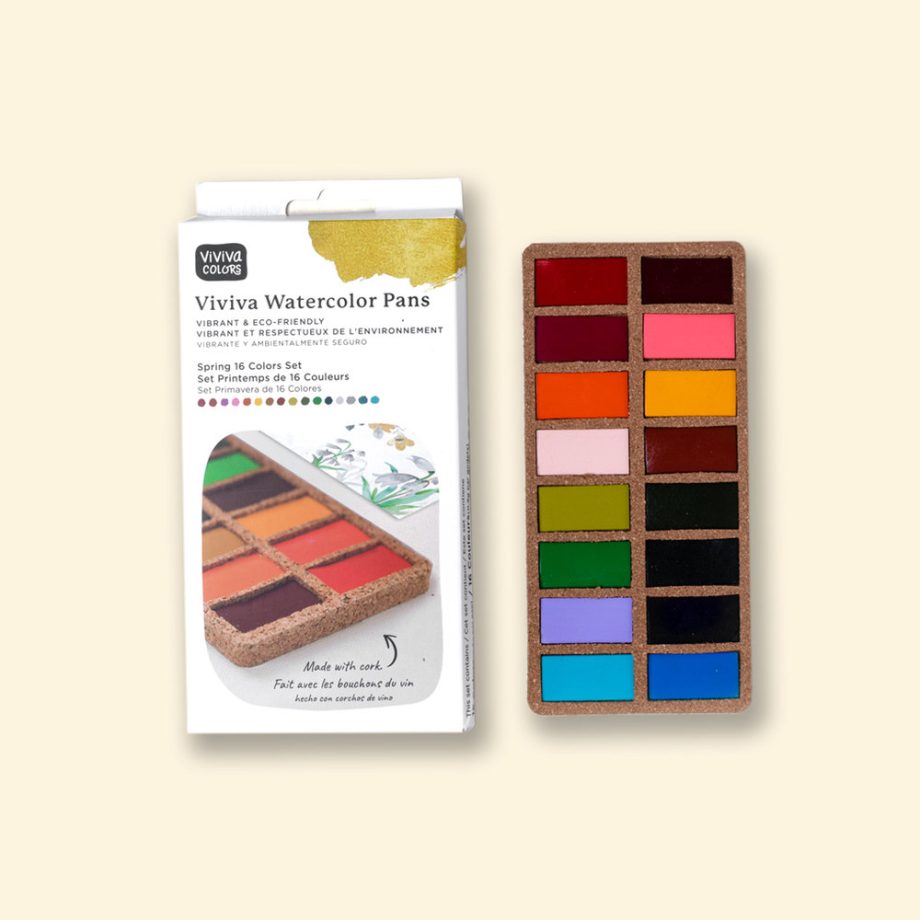 Viviva Godet Acquarello - Set Primaverile - 16 Colori