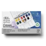 Winsor & Newton Cotman Acquarello Pocket Plus - 12 mezzi-godet