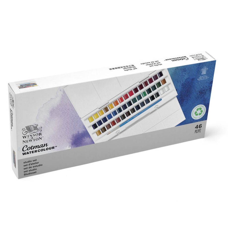 Winsor & Newton Cotman Acquarello confezione 45 mezzi-godet Studi -