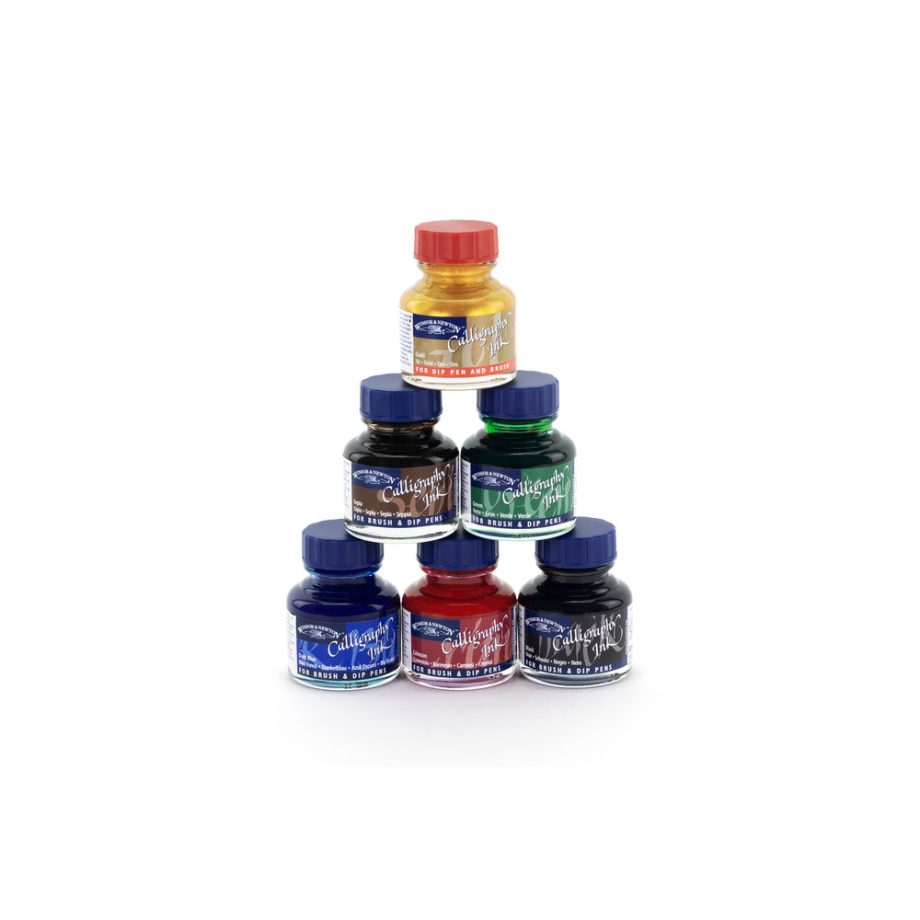 Winsor & Newton Inchiostro Per Calligrafia Assortito 6x30ml