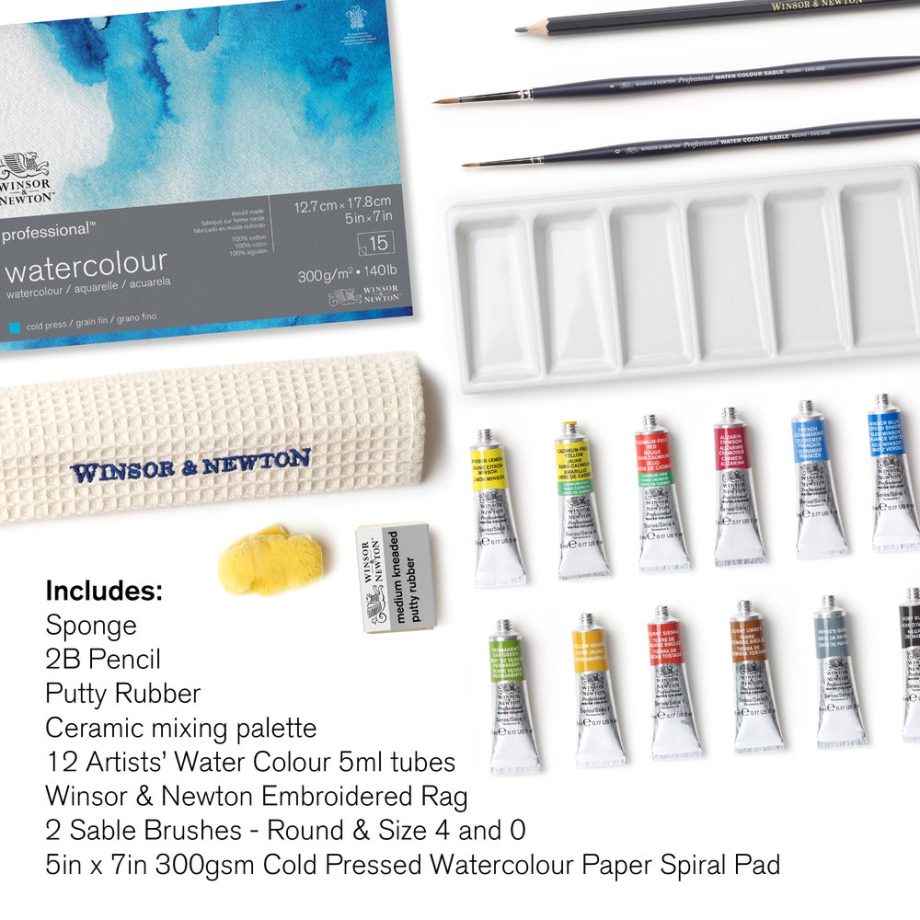 Winsor & Newton  Professional Watercolour Confezione Studio Case Tubi