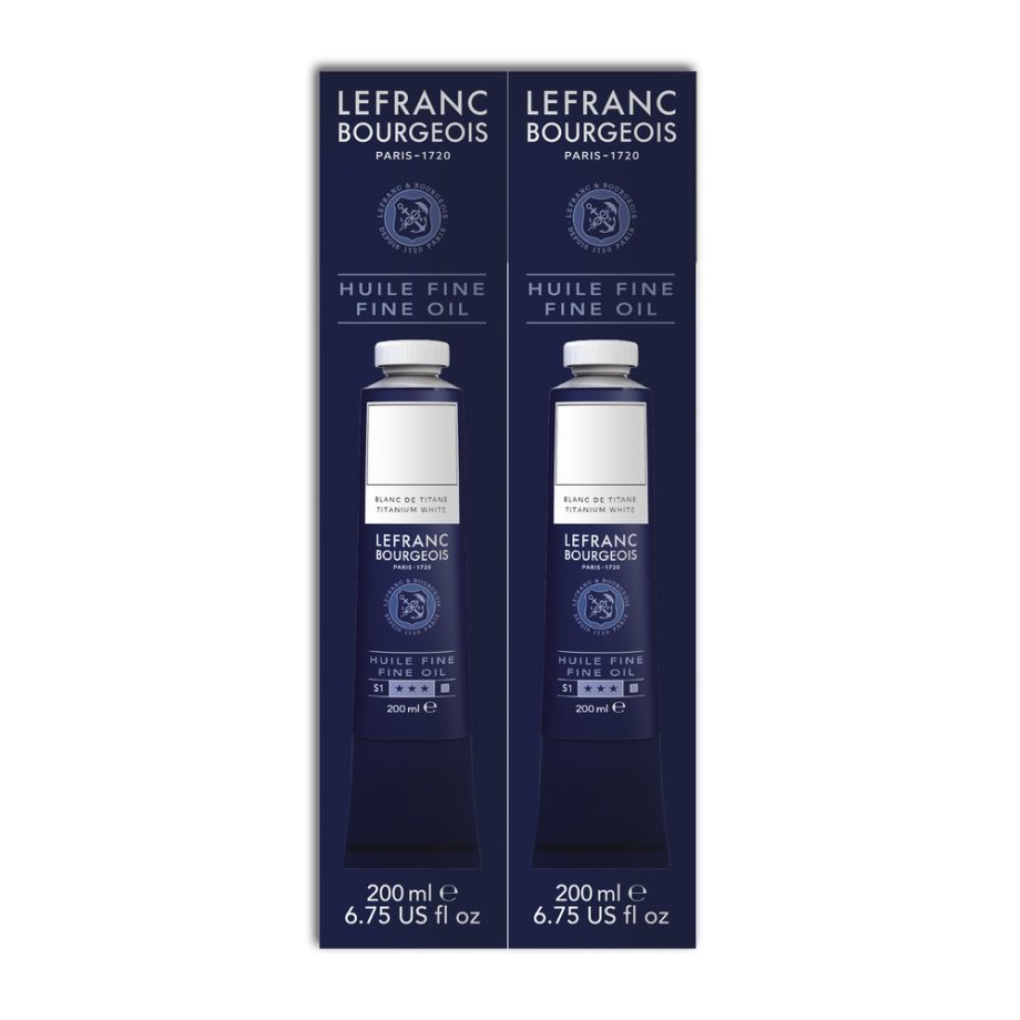 Lefranc Bourgeois Olio Fine 2x200ml Bianco Di Titanio