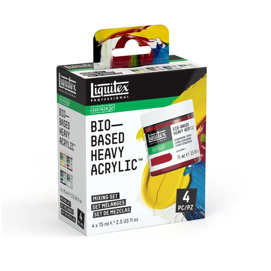 Liquitex Bio-Based Heavy Acrylic 4x75ml Set - Miscelazione