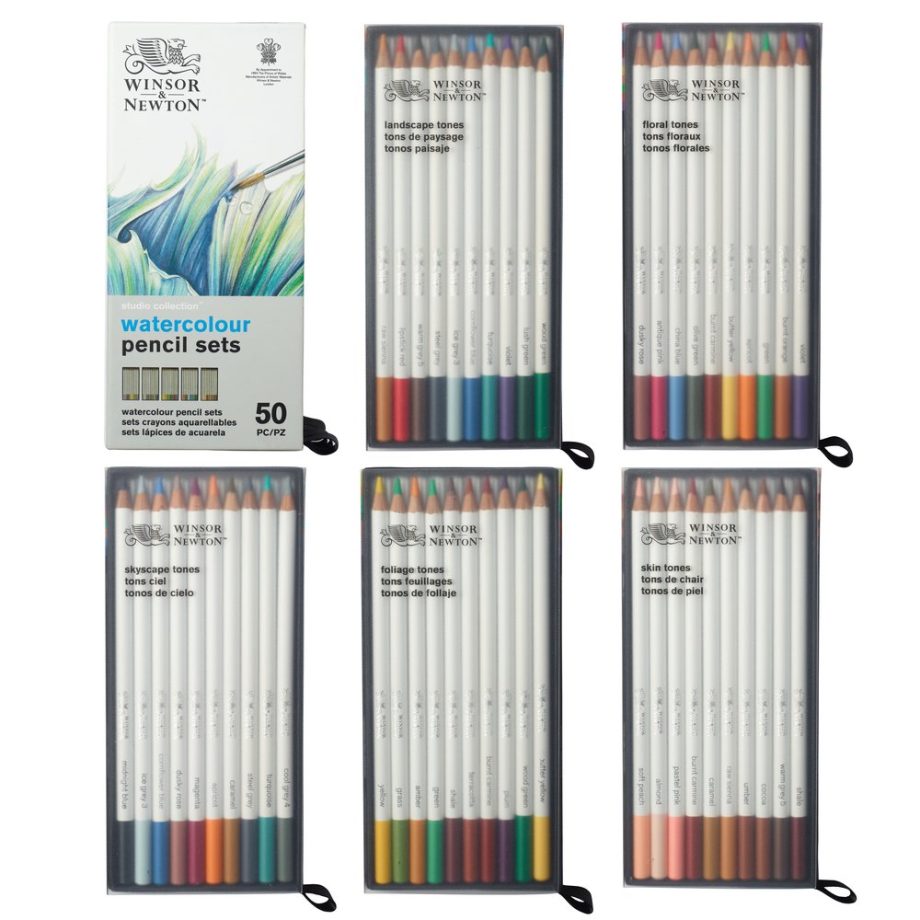 Winsor & Newton Studio Collection - Confezione 50 Matite Acquarellabili