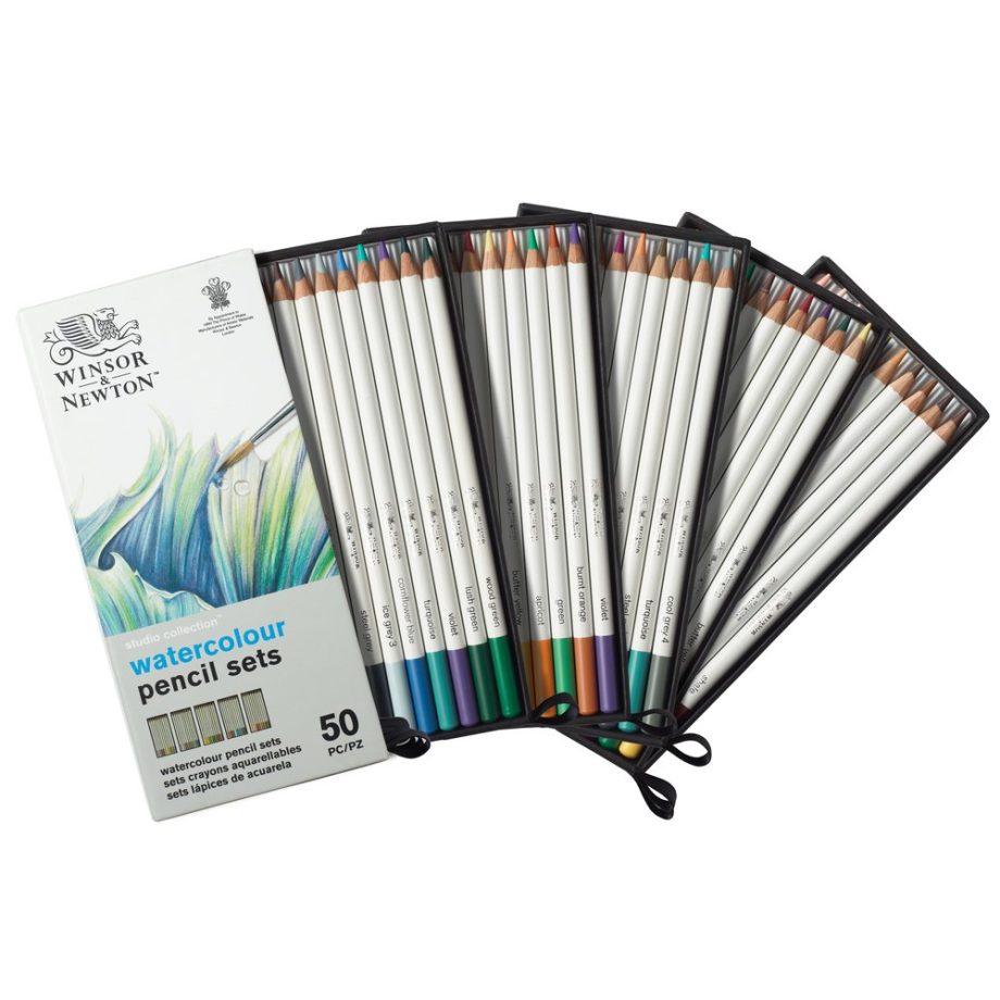 Winsor & Newton Studio Collection - Confezione 50 Matite Acquarellabili