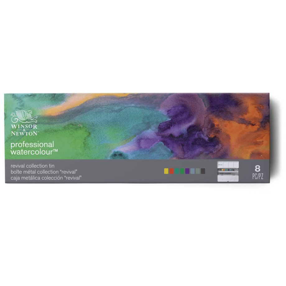 Winsor & Newton Professional Watercolour Revival Colori 8 Half Pan