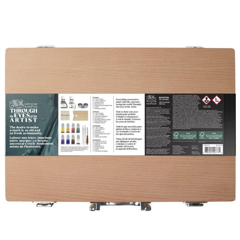 Winsor & Newton Olio Winton Cassetta Legno 8x37ml