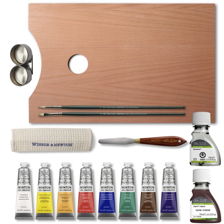 Winsor & Newton Olio Winton Cassetta Legno 8x37ml