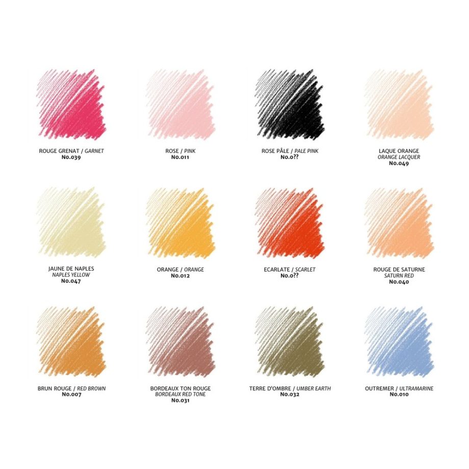 Conté à Paris Carre Colorati Scatola In Plastica X12 Ritratto