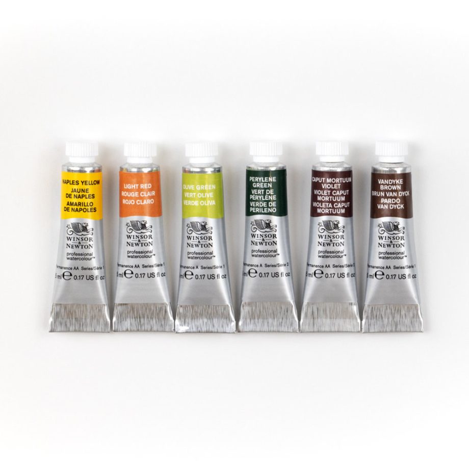 Winsor & Newton Professional Watercolour Set Tubi 6x5ml Toni Della Terra