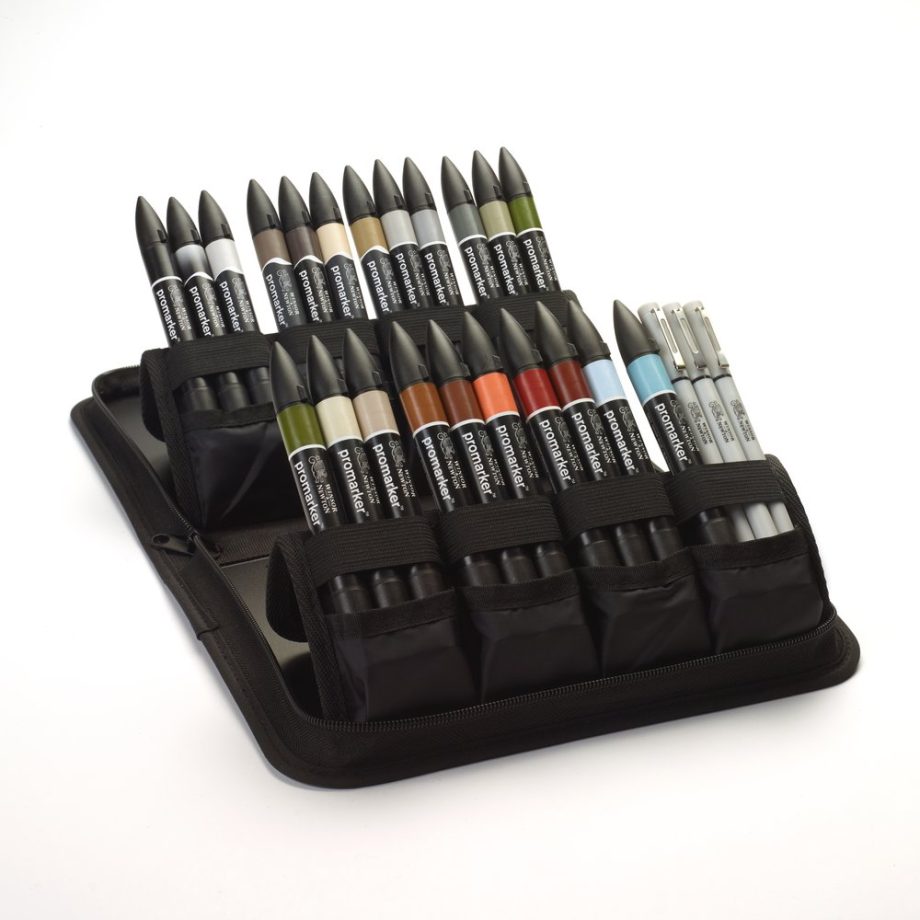 Winsor & Newton Promarker Set Misto Interior Design - Astuccio