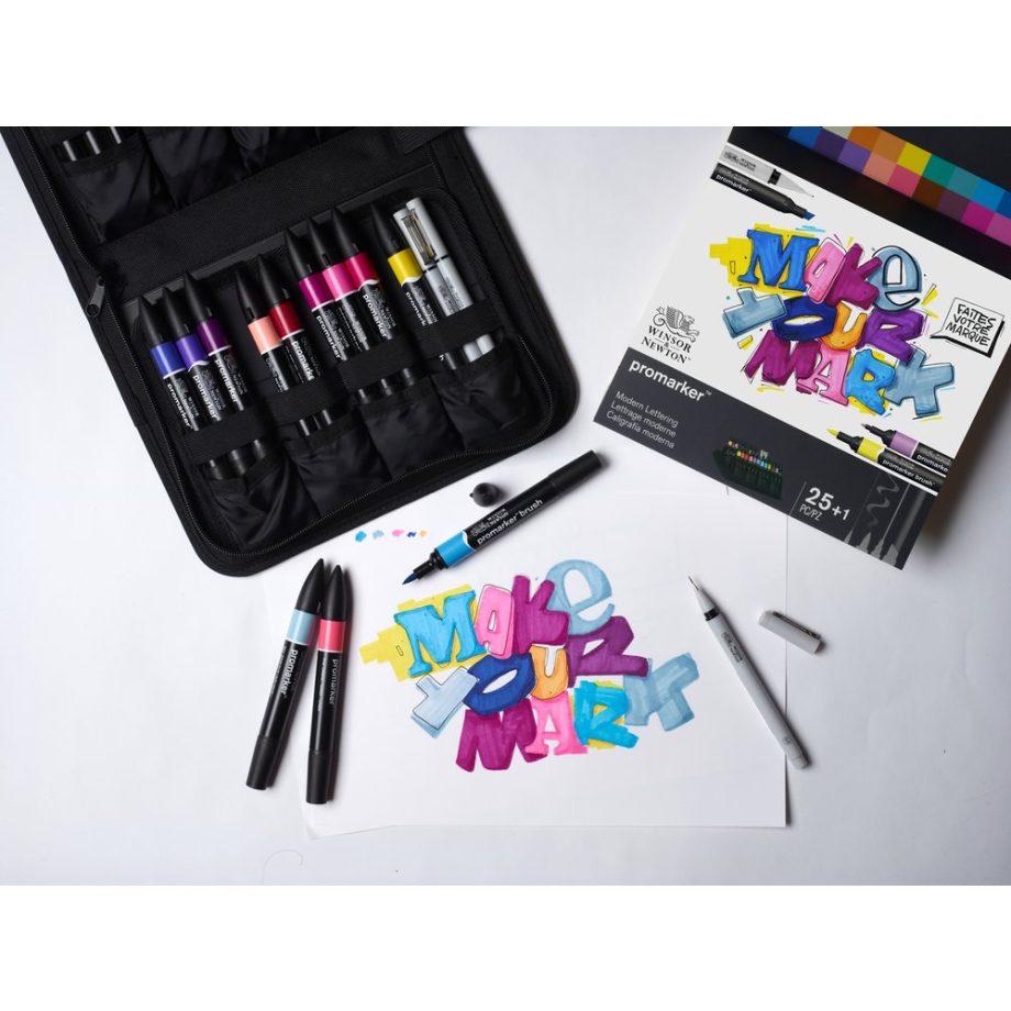 Winsor & Newton Promarker Set Misto Modern Lettering - Astuccio