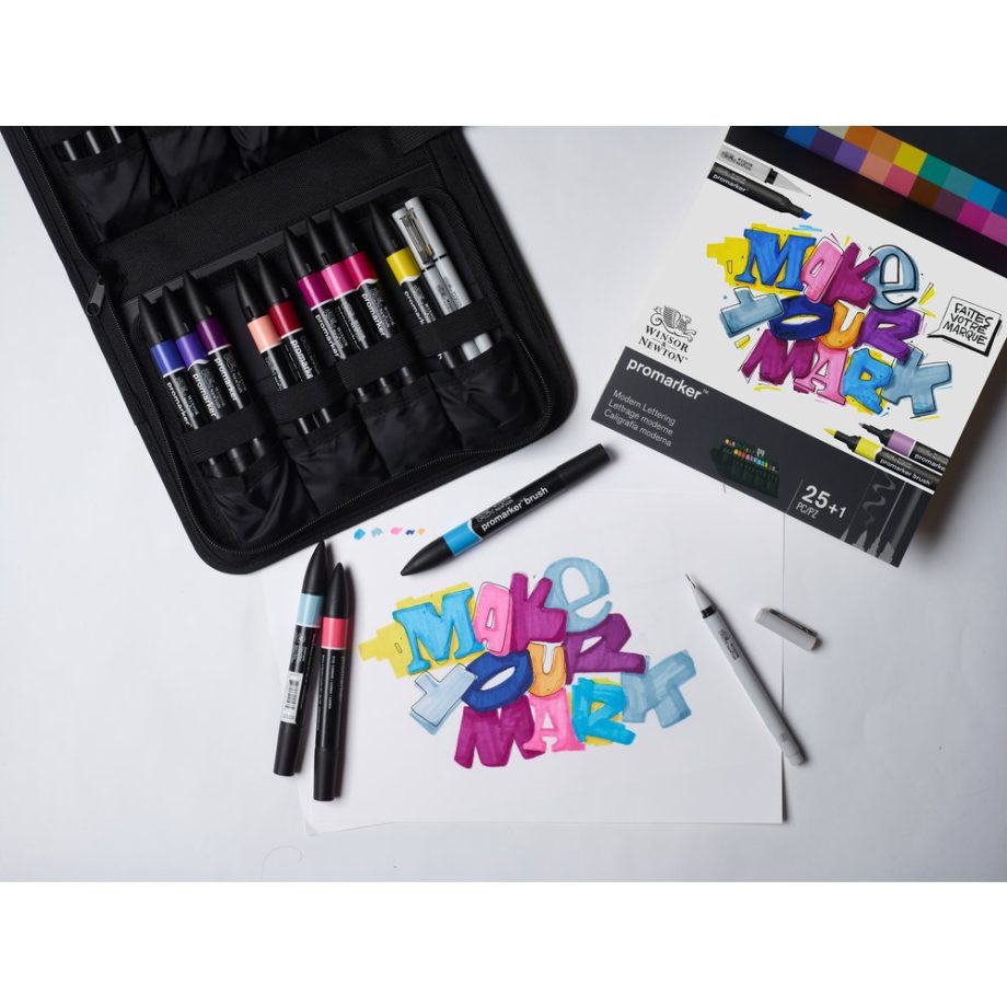 Winsor & Newton Promarker Set Misto Modern Lettering - Astuccio