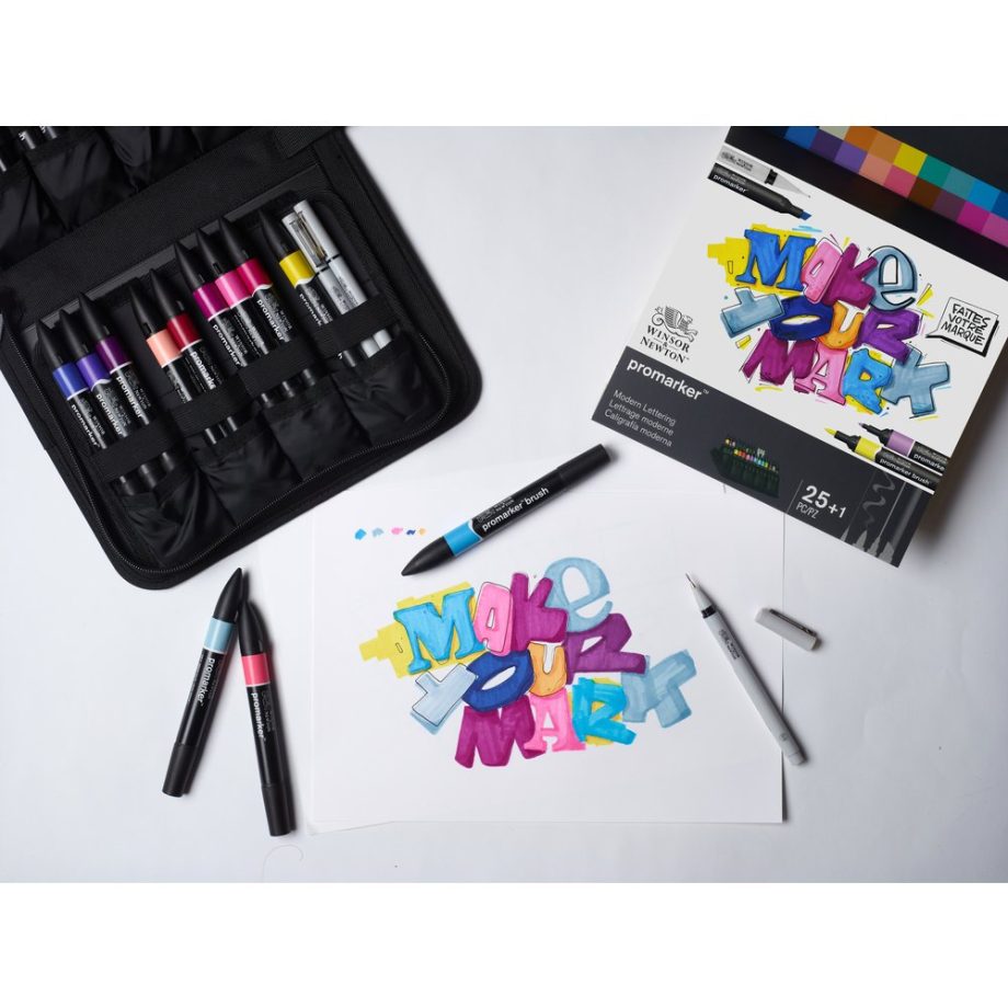 Winsor & Newton Promarker Set Misto Modern Lettering - Astuccio