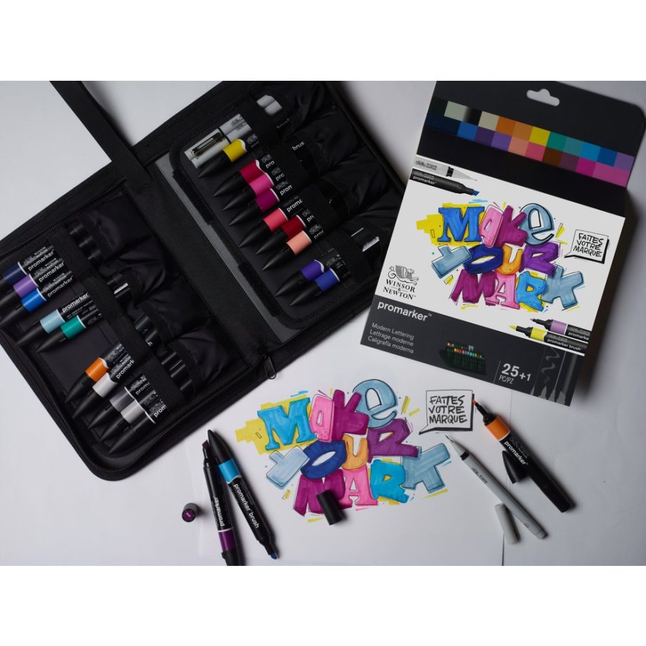 Winsor & Newton Promarker Set Misto Modern Lettering - Astuccio