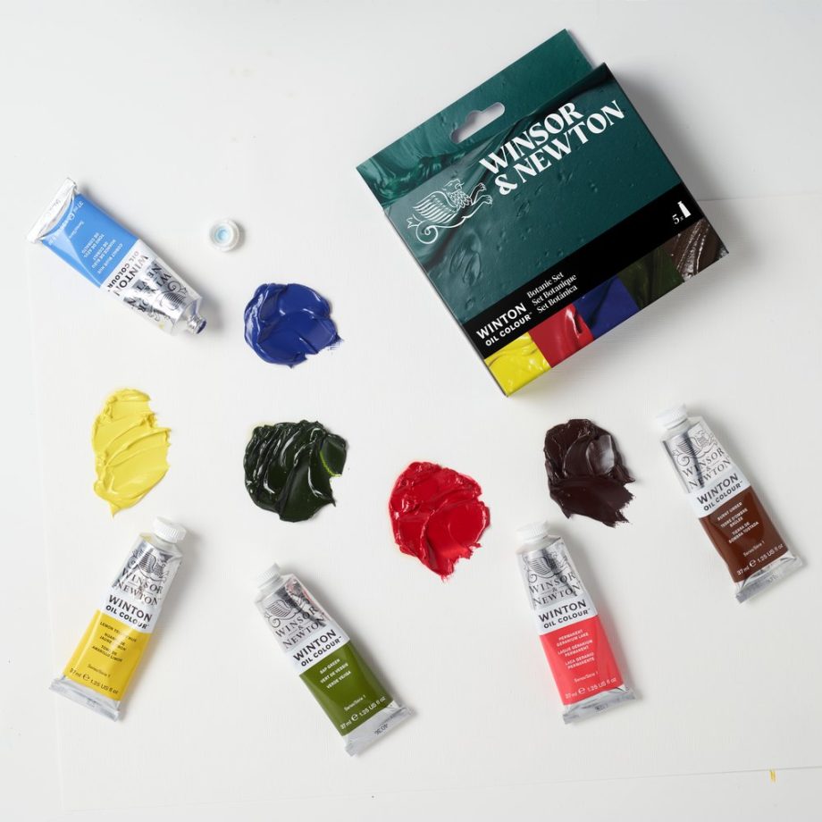 Winsor & Newton Winton Olio Set Tubi 5x37ml Colori Arte Botanica