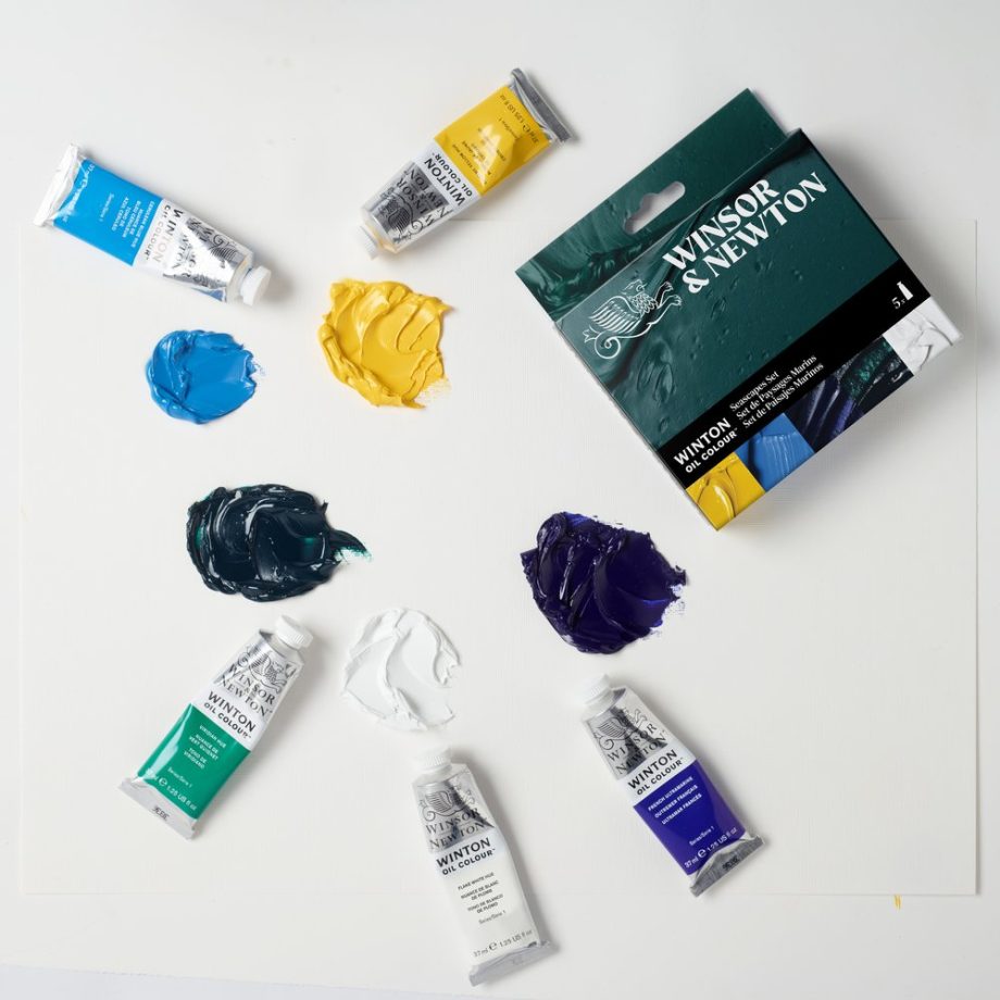 Winsor & Newton Winton Olio Set Tubi 5x37ml Colori Paesaggi Marini
