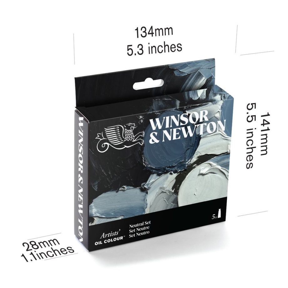 Winsor & Newton Artists Olio Set Tubi 5x37ml Colori Neutri