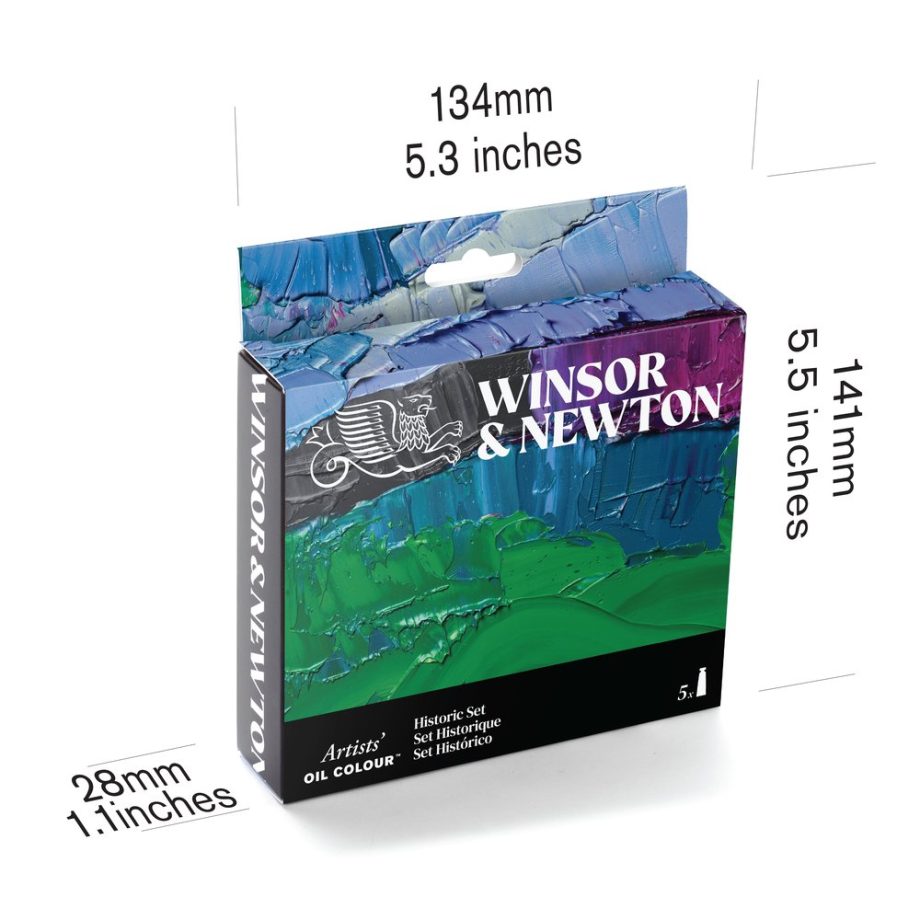 Winsor & Newton Artists Olio Set Tubi 5x37ml Colori Storici
