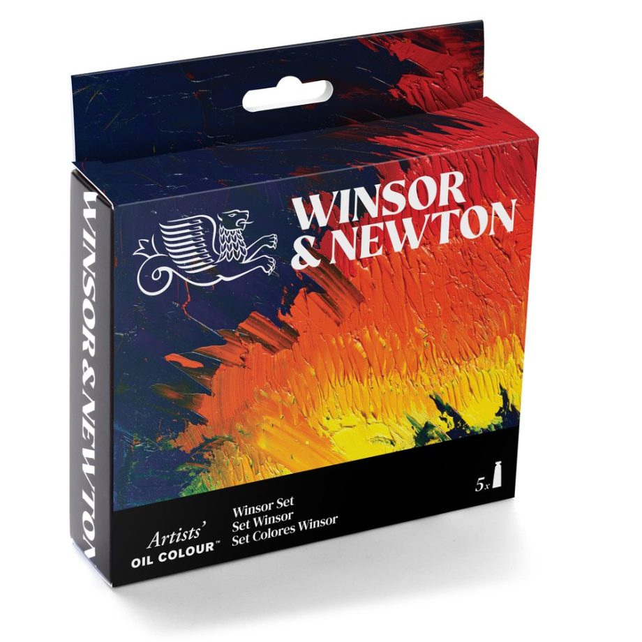 Winsor & Newton Artists Olio Set Tubi 5x37ml Colori Winsor