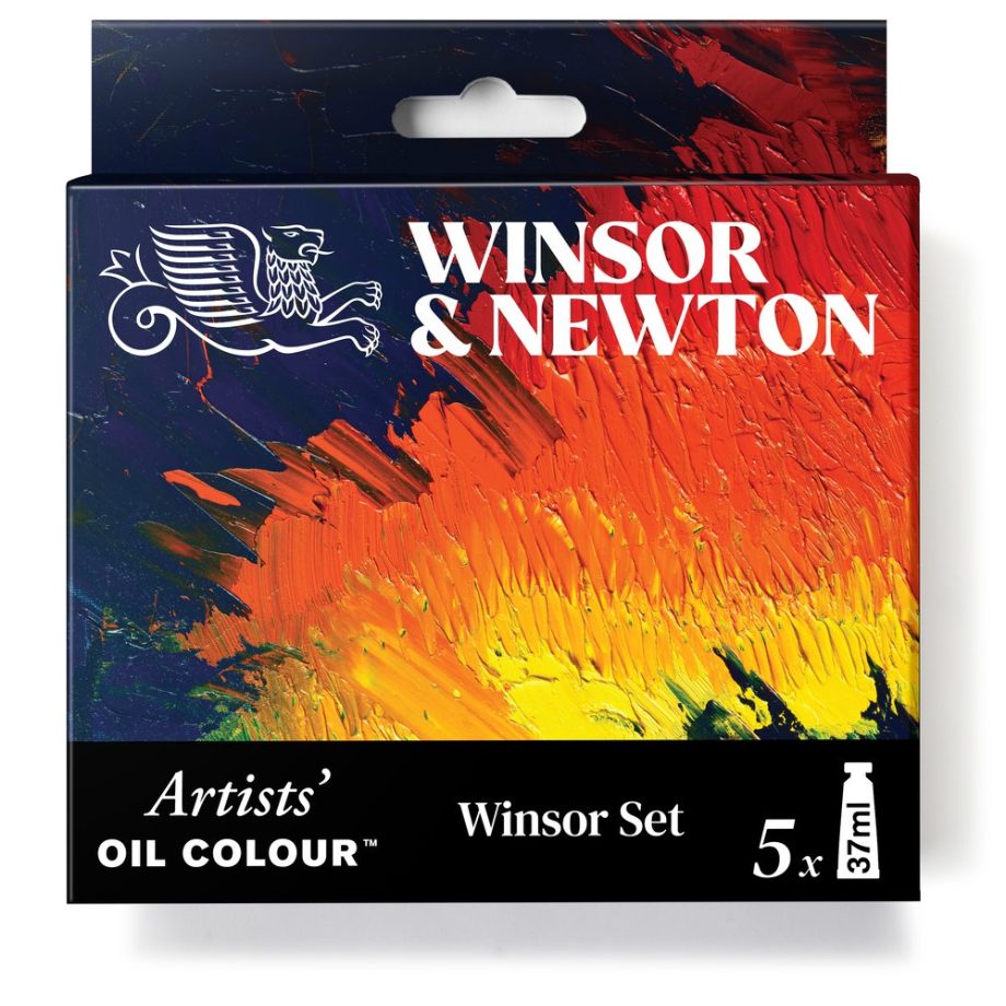 Winsor & Newton Artists Olio Set Tubi 5x37ml Colori Winsor