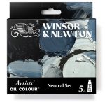Winsor & Newton Artists Olio Set Tubi 5x37ml Colori Neutri