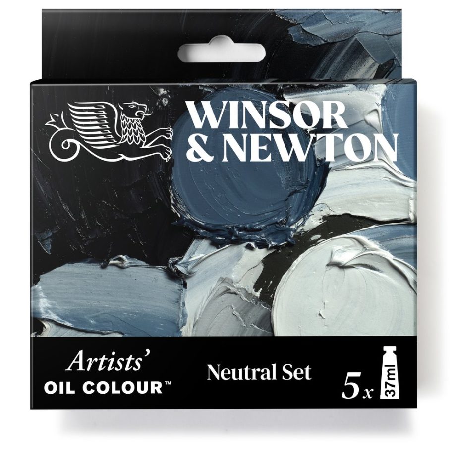 Winsor & Newton Artists Olio Set Tubi 5x37ml Colori Neutri