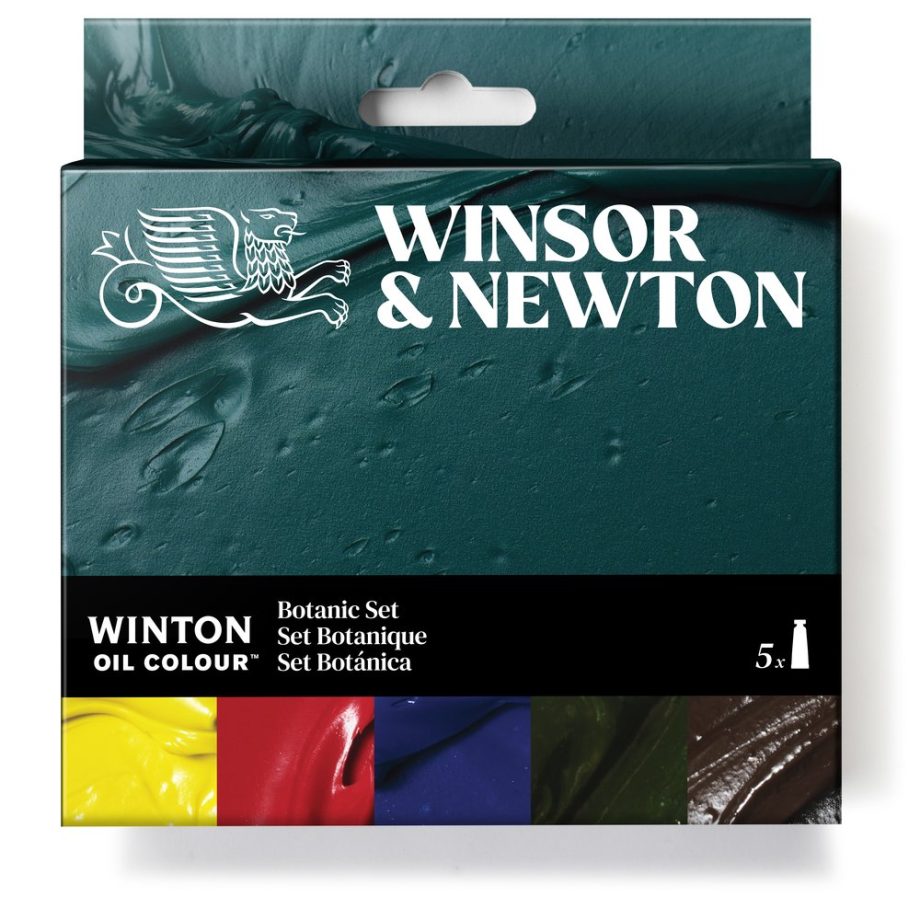 Winsor & Newton Winton Olio Set Tubi 5x37ml Colori Arte Botanica