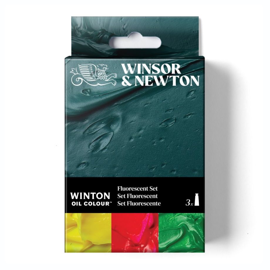 Winsor & Newton Winton Olio Set Tubi 3x37ml Colori Fluorescenti