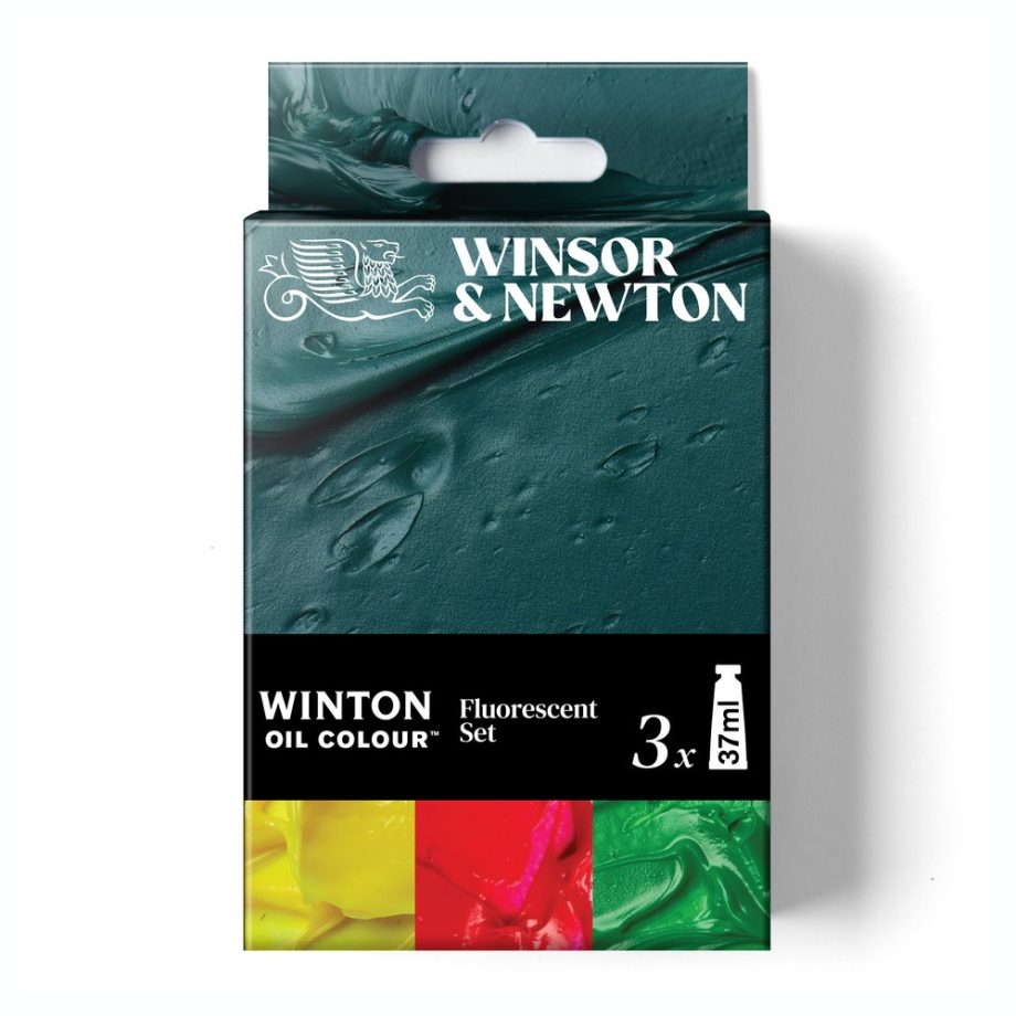 Winsor & Newton Winton Olio Set Tubi 3x37ml Colori Fluorescenti